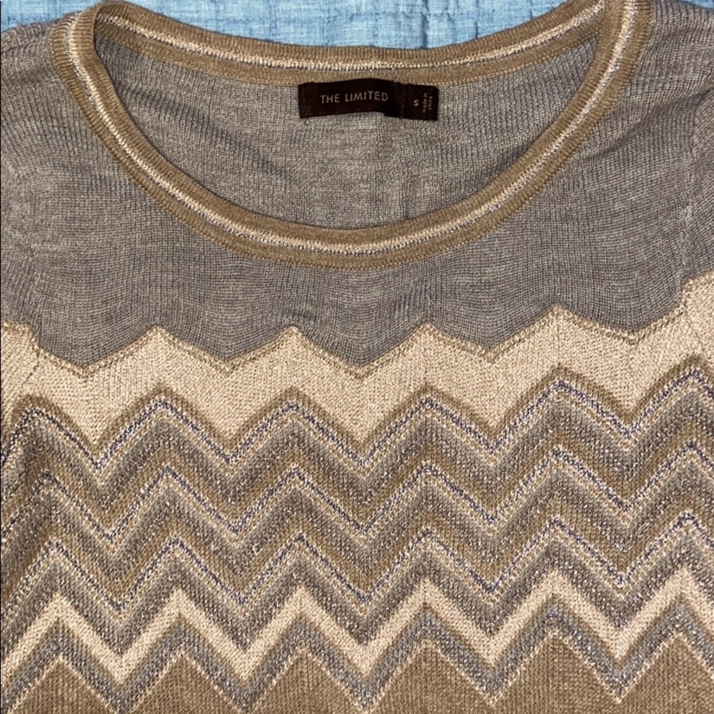 THE LIMITED | Dressy Zigzag Striped Sweater - Picture 3 of 3
